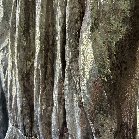 Ramy Brook / Metallic Miami Long Sleeve Dress (Size Small - Missing Belt) - Picture 7 of 12